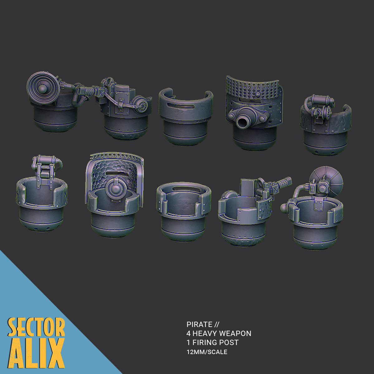 SECTOR ALIX - PIRATE SHIP WEAPON PACK 01